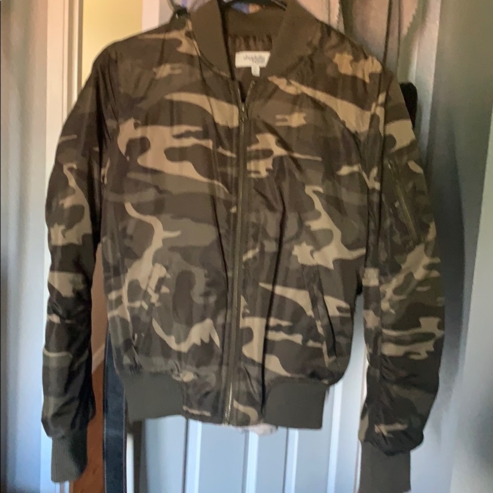 Puffy camo jacket